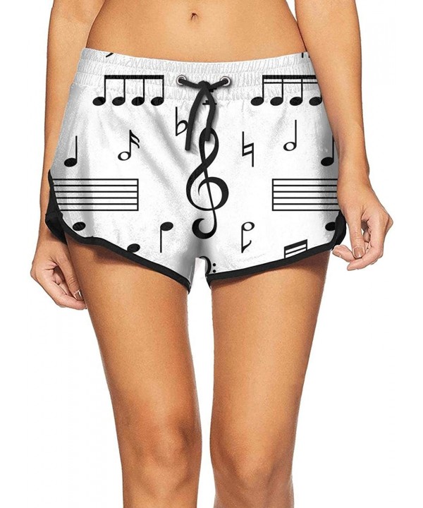 Women's Stretch Swim Trunks Love Heart Summer Beach Shorts Slim Fit Board Shorts - White-161 - C0192YL62HY $28.88-Board Shorts