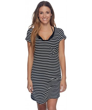 Women's Marina Cover Up Dress - Black - CF12MAX6QSB $30.89-Cover-Ups