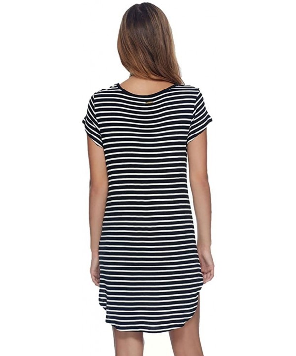 Women's Marina Cover Up Dress - Black - CF12MAX6QSB $30.89-Cover-Ups