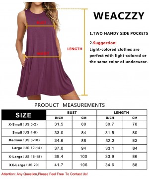 Women Summer Casual Swing T Shirt Dresses Beach Cover up Loose Dress - 01 Royal Blue - CE18G77WIWT $28.47-Cover-Ups