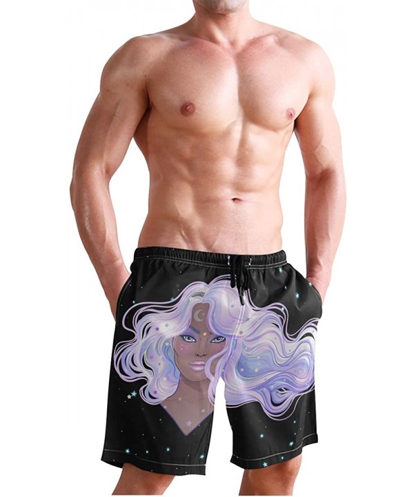 Mens Surfing Shorts Huge Cock Funny Chicken Swim Trunks Shorts - Galaxy Gotik Gothic Women Girl Art - CQ18X7Z6T6T $30.46-Boar...