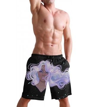 Mens Surfing Shorts Huge Cock Funny Chicken Swim Trunks Shorts - Galaxy Gotik Gothic Women Girl Art - CQ18X7Z6T6T $30.46-Boar...