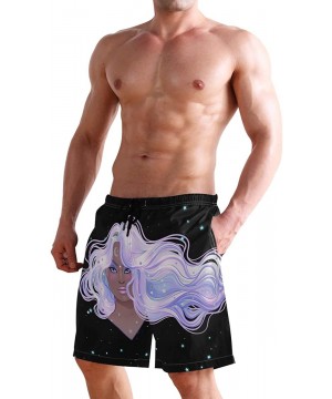 Mens Surfing Shorts Huge Cock Funny Chicken Swim Trunks Shorts - Galaxy Gotik Gothic Women Girl Art - CQ18X7Z6T6T $30.46-Boar...