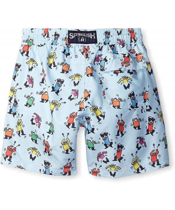 Men's Maraca Man 4.5" Trunks - Light Blue - CT12F1JB92T $14.91-Racing