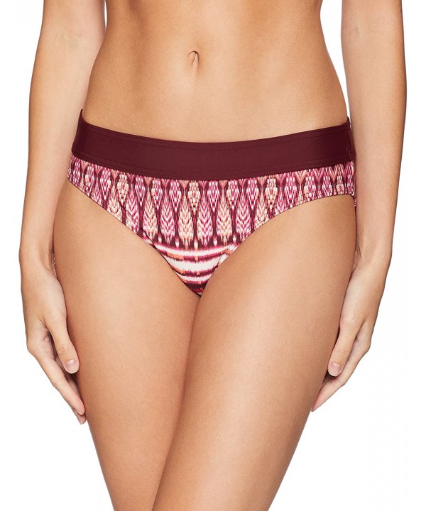 Ramba Bottom- Dragonfly Tiki- XS (Women's 0-2) - Black Cherry Izabal - C6188UY9677 $32.97-Tankinis