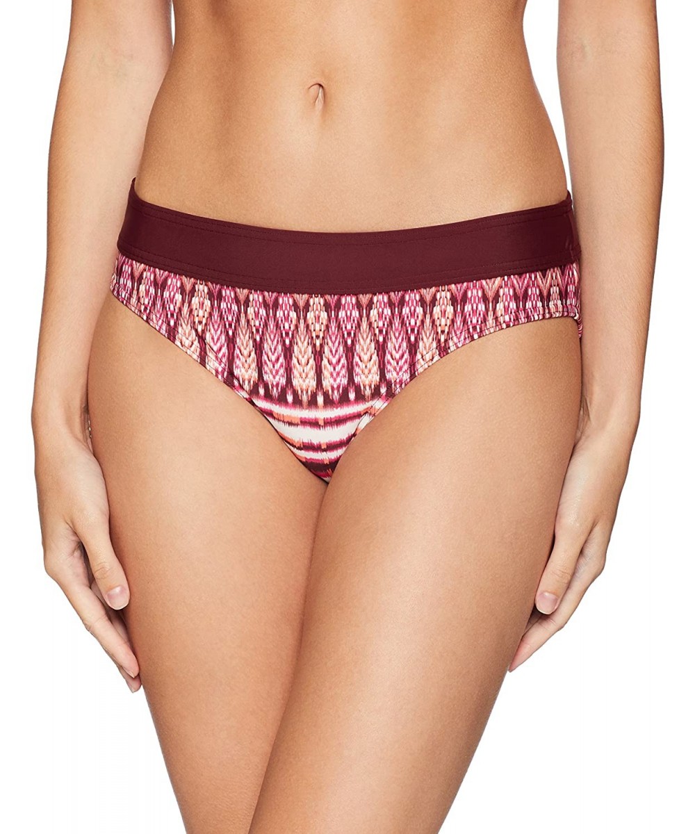 Ramba Bottom- Dragonfly Tiki- XS (Women's 0-2) - Black Cherry Izabal - C6188UY9677 $32.97-Tankinis