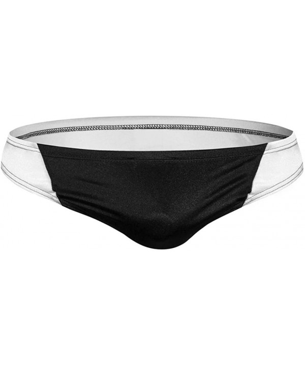 Men's Sexy Swimwear Swim Briefs Bikini Swimsuits Surf Board Shorts Alalaso - Black - C518SGNSY09 $17.57-Briefs