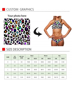 Women's Sexy Bikini Swimsuit Tropical Floral Print Swimwear - P6 Watercolor Flowers - C618TZA3IW2 $29.40-Sets