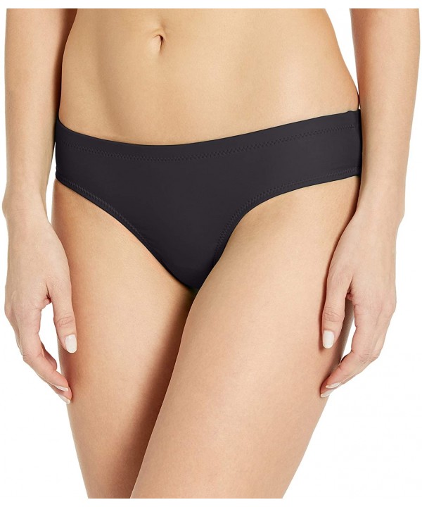 Women's Simply Solid Cheeky Swimsuit Bikini Bottom - Black - CF12L7GRGBN $36.46-Tankinis