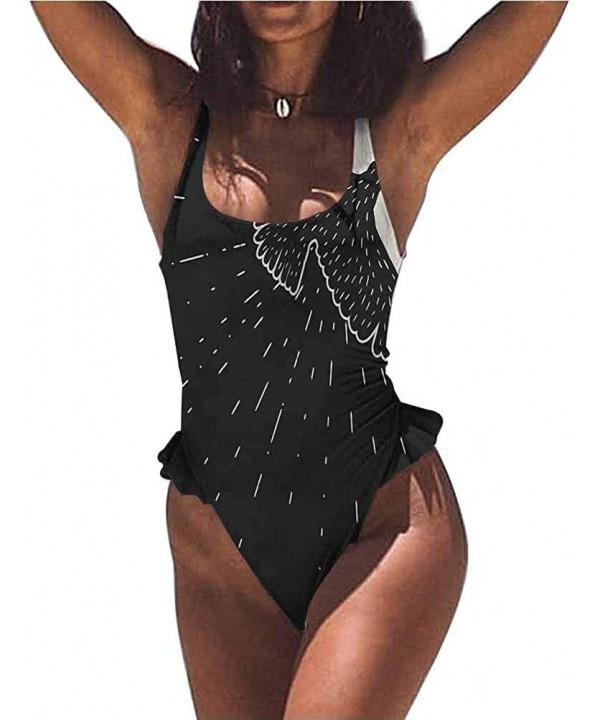 Sexy Adjustable Bikini Raven- Canadian Tribal Culture Great for Trip to Hawaii - Multi 13-one-piece Swimsuit - CK19E7IEG6X $3...