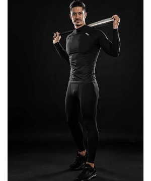 UV Sun Protection Long Sleeve Top Shirts Skins Tee Compression Base Layer - Black(black Line) - C712BGV2Y4N $16.75-Rash Guards