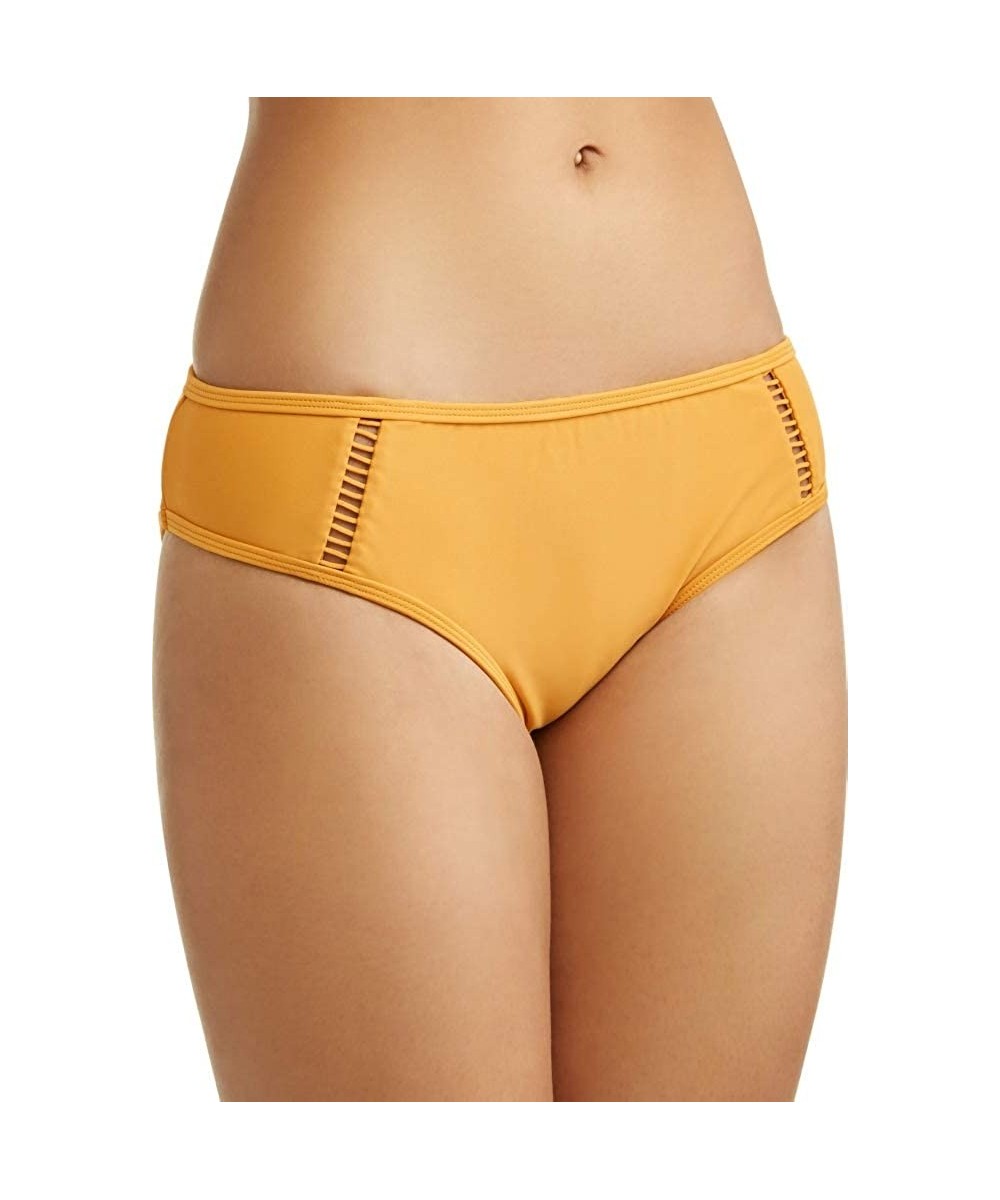 Women's Gold Topaz Ladder Trim Bikini Swimsuit Bottom - CA18A7R9506 $20.78-Tankinis