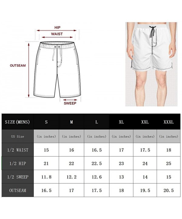 Men's Surfing Beachwear Quick Dry Beach Board Shorts Miller-Lite-Logo- Swim Trunks - White-108 - C9199UCRZHA $34.49-Board Shorts