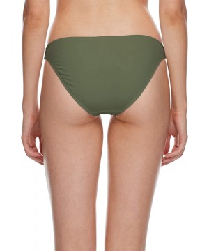 Women's Smoothies Basic Solid Fuller Coverage Bikini Bottom Swimsuit - Smoothies Cactus - C518HWCEOXS $37.91-Tankinis