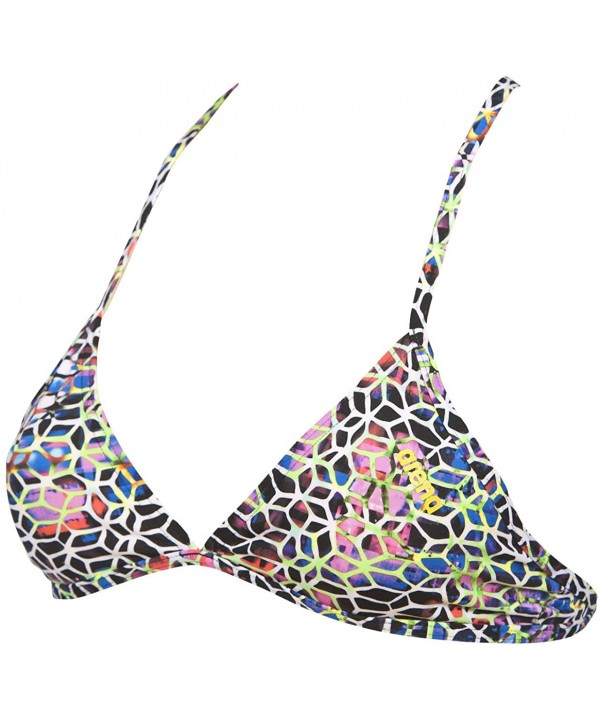 Women's Rule Breaker Feel Triangle MaxLife Bikini Top - Multi-black - CD18CKLRAUK $26.14-Racing