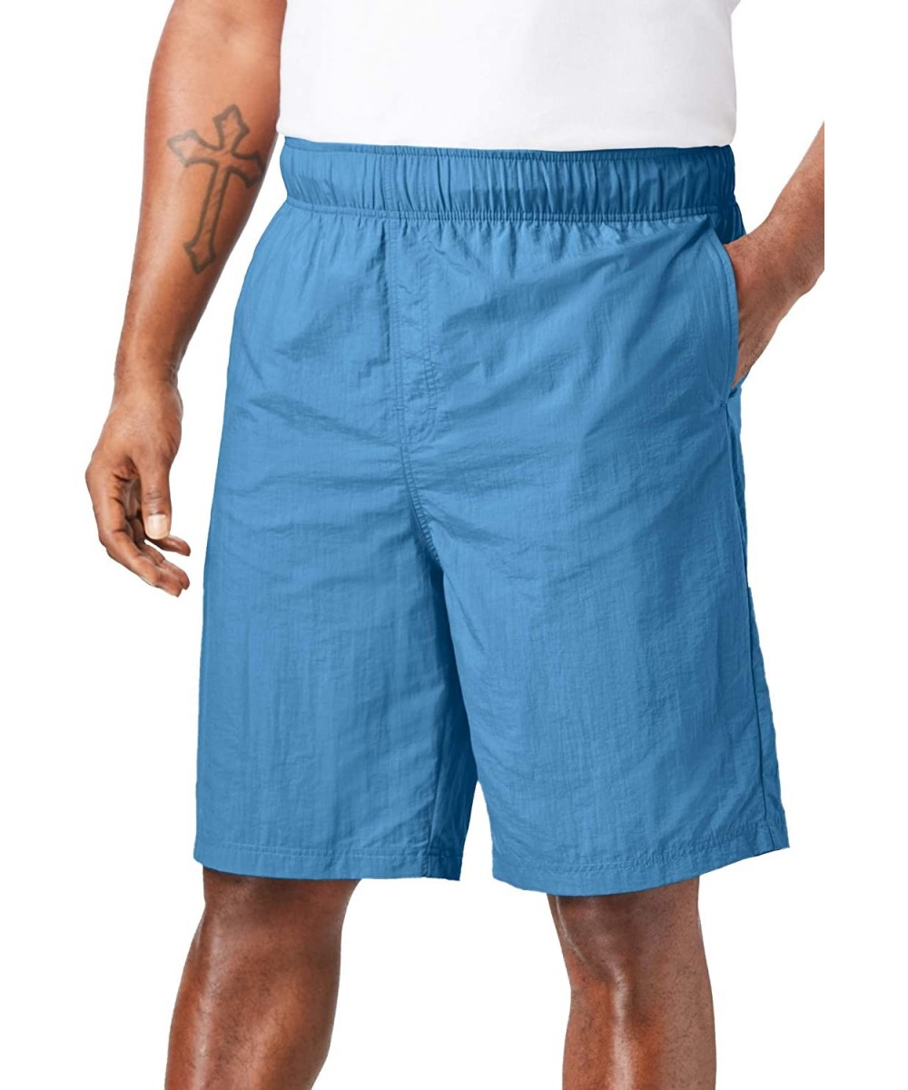 Men's Big & Tall Classic Swim Trunks - Azure Blue (0088) - CL19EAYTU9L $22.97-Trunks