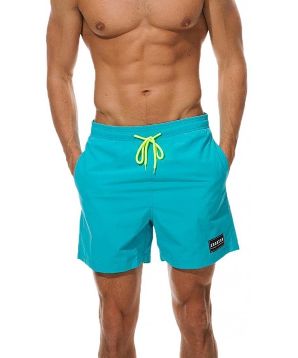 Men's Beach Shorts Swimwear Running Surfing Sports Plus Size Trunks Board Pants - CS18G4ZICZ4 $13.64-Board Shorts