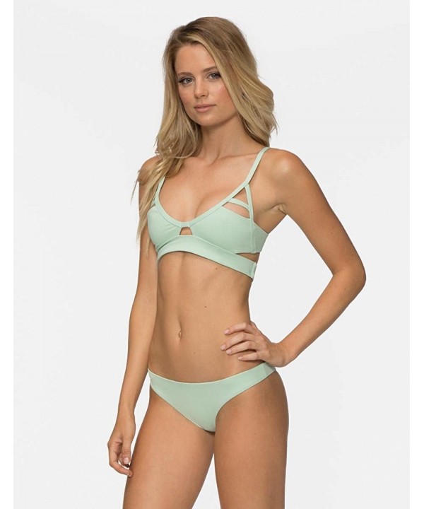 Ali Mini Super Cheeky Bikini Bottoms - Seafoam - C612O0JBV5I $26.12-Tankinis