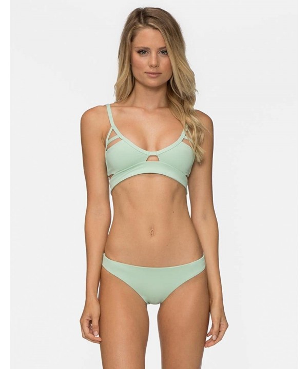 Ali Mini Super Cheeky Bikini Bottoms - Seafoam - C612O0JBV5I $26.12-Tankinis