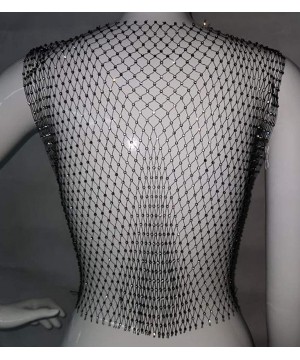 Summer Women's Mesh Sheer See Through Sequins T-Shirt Tops Fishnet Hollow Out Bikini Cover Up Pullover - Black - CK18UCGMSOD ...