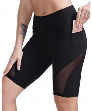 Yoga Shorts for Women with Pockets-High Waist Out Pocket Yoga Short Tummy Control Workout Running Athletic Yoga Shorts - Z5-b...