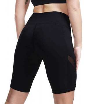 Yoga Shorts for Women with Pockets-High Waist Out Pocket Yoga Short Tummy Control Workout Running Athletic Yoga Shorts - Z5-b...