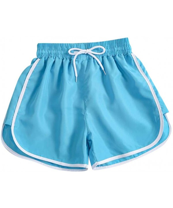 Sport Fitness Short Pant- Women Summer Sport Casual Shorts Beach Short Pants - E-sky Blue - C419C6E7ZD3 $8.19-Board Shorts