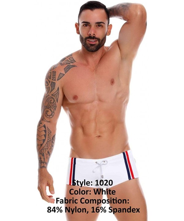 Mens Fashion Swim Trunks Swimwear for Men - White_style_1020 - C31960KSXTL $38.16-Trunks