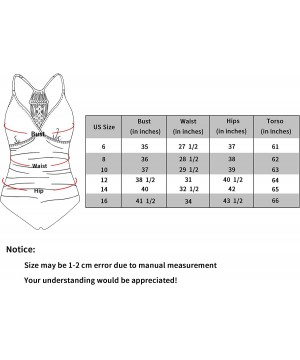 Women's One Piece Swimsuits Halter Braid Macrame Ruched Slimming Tummy Control Swimwear - Wine Time - CL18S7H0KKC $23.63-One-...