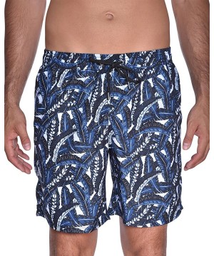 Men's Banana Leaf - Blue - C1185DQH3EO $20.89-Trunks