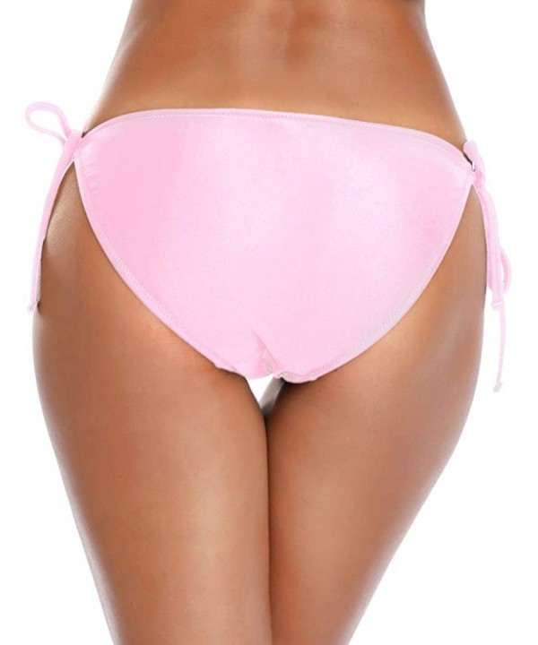 Women's Swim Bottom Tie Side Bikini Bottom Tankini Swimsuit Briefs - Pink - CM18YYXC5XY $11.37-Tankinis