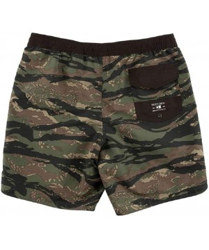 Men's Flyer Elastic Boardshort - Camo - CD18SICQGQU $42.11-Board Shorts