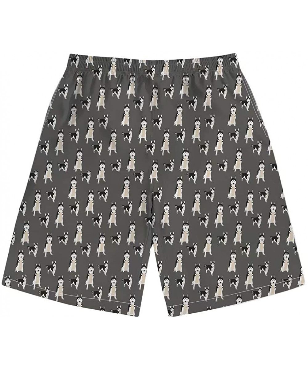 Swim Trunks Quick Dry Beachwear Graffiti Cat Dog 3D Printed Boy Pant - Dog 6 - CO18NW6OL5U $29.50-Trunks