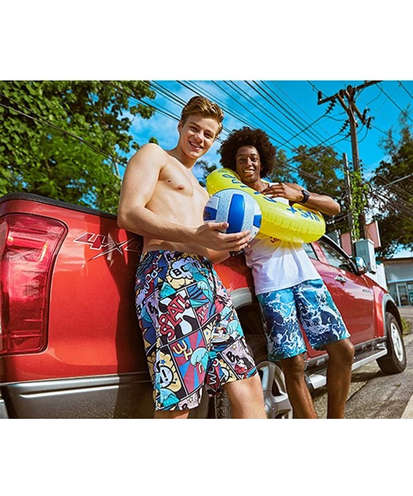 Swim Trunks Quick Dry Beachwear Graffiti Cat Dog 3D Printed Boy Pant - Dog 6 - CO18NW6OL5U $29.50-Trunks