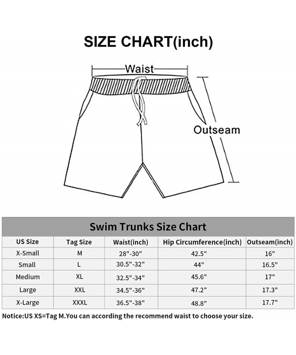 Men's Swim Trunks Quick Dry Beach Swim Shorts with Mesh Liner Bathing Suits - Blue Flamingo - CW18T6RZE0Q $23.98-Board Shorts