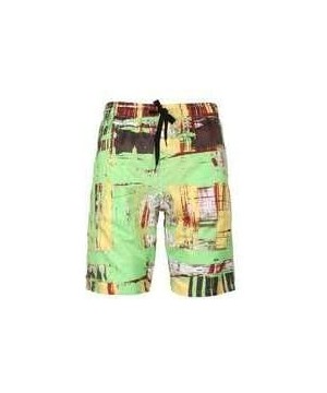 Men's Plus Size Creative Printed Shorts European Quick-Drying Beach Pants - Suit 19 - CC19DO0HSCX $20.24-Board Shorts