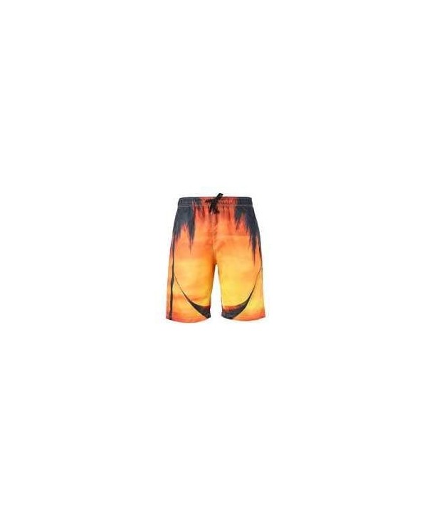 Men's Plus Size Creative Printed Shorts European Quick-Drying Beach Pants - Suit 19 - CC19DO0HSCX $20.24-Board Shorts