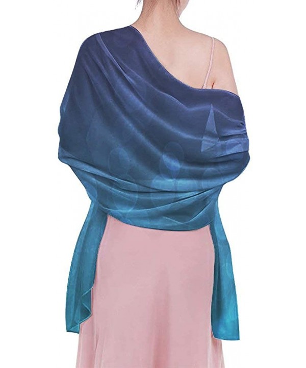 Women Girl Fashion Chiffon Scarf Bikini Cover Up Summer Beach Sarong Wrap - New Purple and Teal Bubble - CO19C6N0D7O $26.34-C...