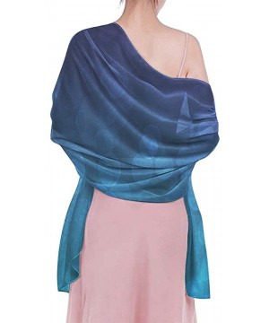 Women Girl Fashion Chiffon Scarf Bikini Cover Up Summer Beach Sarong Wrap - New Purple and Teal Bubble - CO19C6N0D7O $26.34-C...