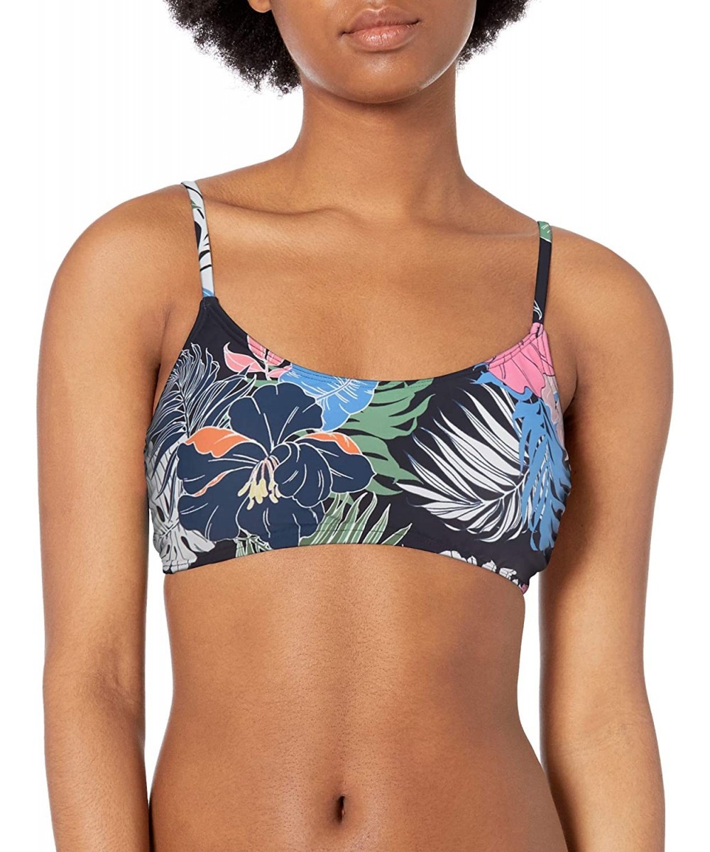 Women's Bralette Bikini Swimsuit Top - Blue Hawaii//Hawaiian Tropics - CA18ZQ0MD4H $32.54-Tops