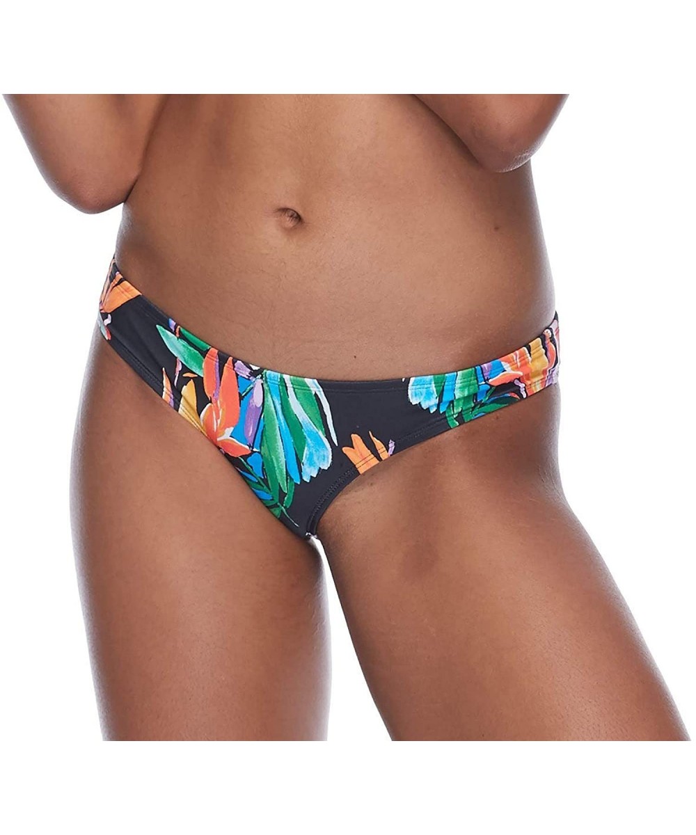 Women's Ariel Low Rise Bikini Bottom Swimsuit - Flamingo Print - C218ZQENQRS $18.74-Bottoms