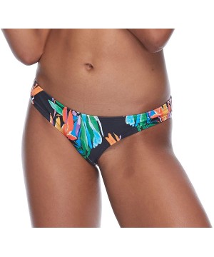 Women's Ariel Low Rise Bikini Bottom Swimsuit - Flamingo Print - C218ZQENQRS $18.74-Bottoms