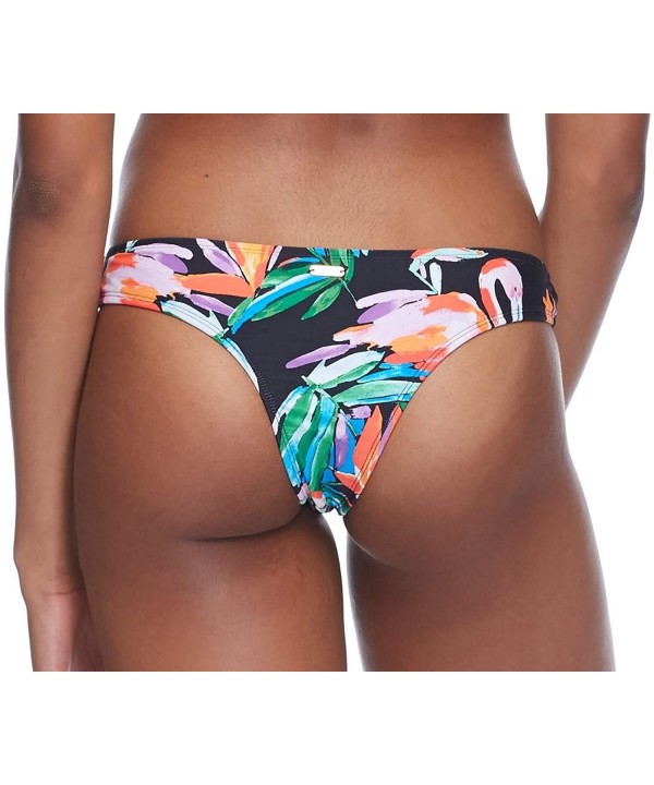 Women's Ariel Low Rise Bikini Bottom Swimsuit - Flamingo Print - C218ZQENQRS $18.74-Bottoms