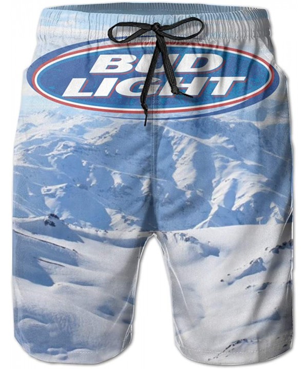 Mens Board Shorts Bud Light Swimtrunk Quick Dry Swim Pants Elastic Waist Swimwear Bathing Suit - Budlight7 - CA199AW6Z85 $23....