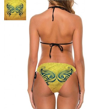 Bikini Bathing Suits Women's Sexy Halter Padding Pencil Drawing Angels - Multi 18 - C6190EZRS02 $35.54-Tankinis