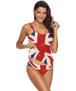 Women 2-Pieces Bikini Sets Star Flag Halter Swimsuits Swimwear Beachwear - British Flag - CB18USHTG37 $28.27-Sets