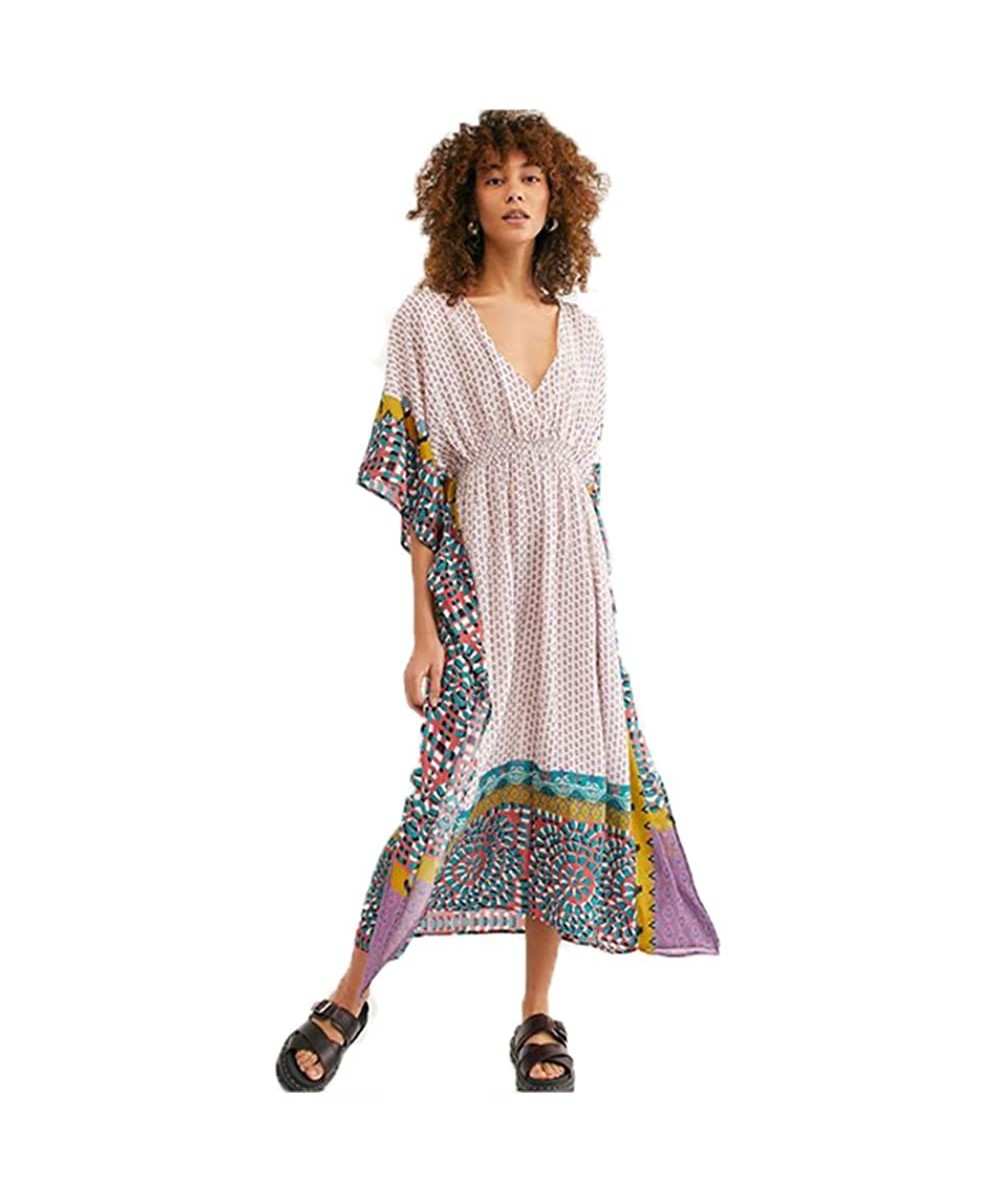 Women's Swim Suit- Beach Party Dress- Cover Up- Summer Beach Dress | Universal Size - 100% Cotton - CM199EECNDG $42.68-Cover-Ups