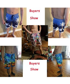 Funny Mens Swim Trunks Quick-Drying Breathable Beach Board Shorts with Mesh Lining Swimwear Bathing Suits - Paint - CJ18T8QN4...