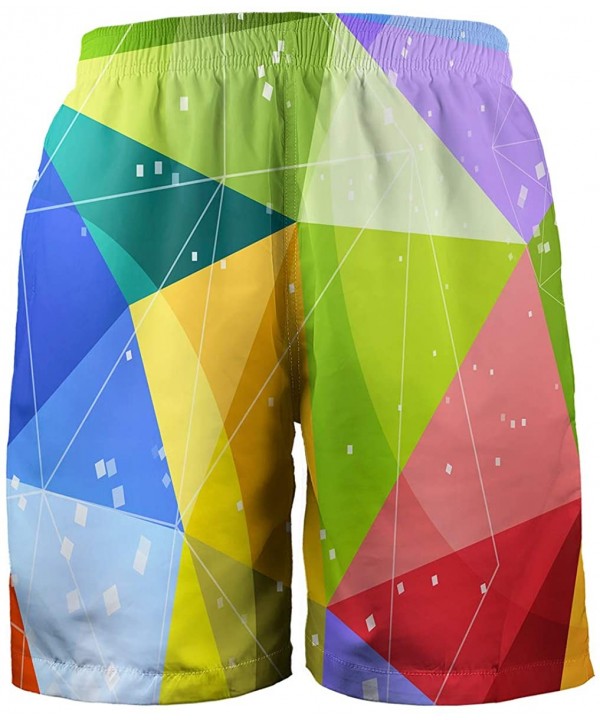 Mens Funny Swim Trunks 3D Graphic Print Quick Dry Surf Beach Board Shorts with Mesh Lining - Style11 - CY194KWRW6M $17.03-Trunks