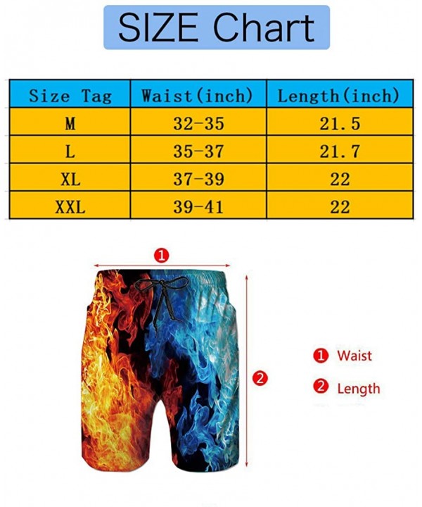 Comfort Men & Boys Big & Tall Cargo Short Board Shorts for Beach Outdoor Workout - Ecg Ekg Love Heart Bape Shark Teeth Logo -...